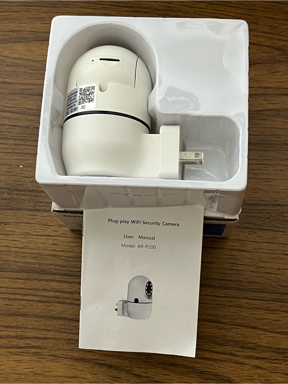 JND AR-P200 plug & play WIFI Security Camera